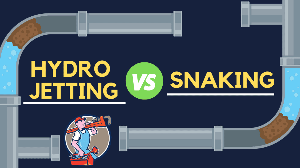 hydro jetting vs snaking pipe doctor featured iamge