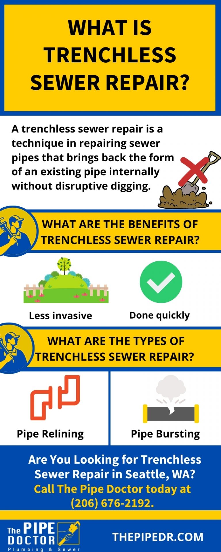 What is Trenchless Sewer Repair? Is It Worth It? | The Pipe Doctor